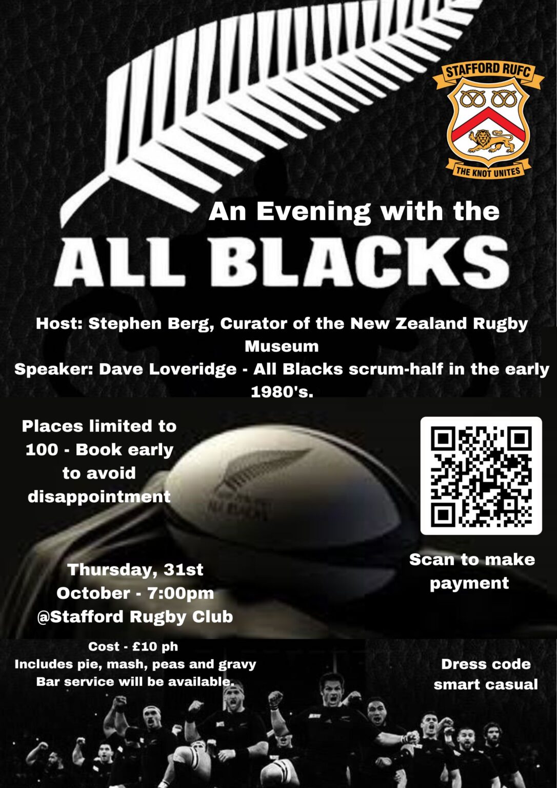 An Evening with the All Blacks Invincibles - Staffs Rugby